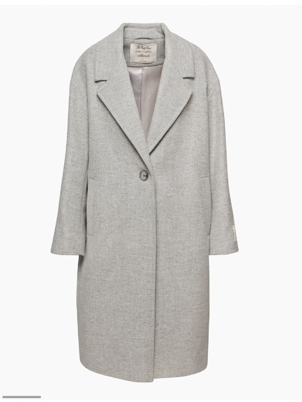 Aritzia Wilfred the only coat in heather gray Size 2 US M